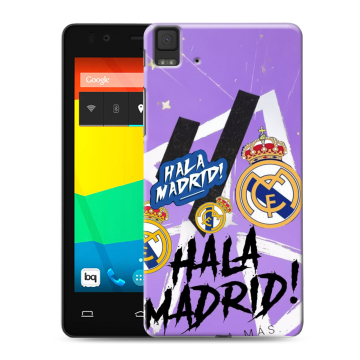 Силиконовый чехол на BQ Aquaris E4.5 с принтом Real Madrid Реал Мадрид