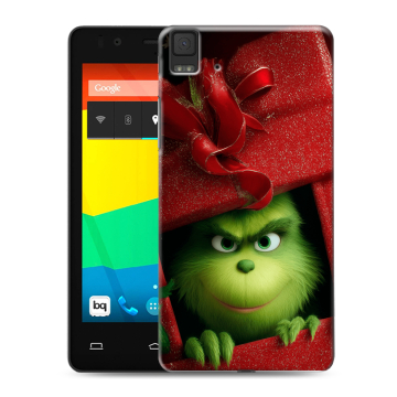 Силиконовый чехол на BQ Aquaris E4.5 с принтом Новый год