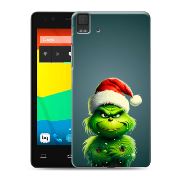 Силиконовый чехол на BQ Aquaris E4.5 с принтом Новый год