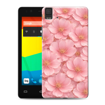 Силиконовый чехол на BQ Aquaris E4.5 с принтом женский