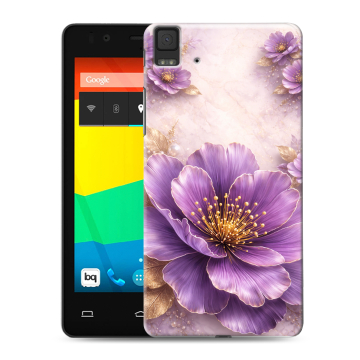 Силиконовый чехол на BQ Aquaris E4.5 с принтом женский