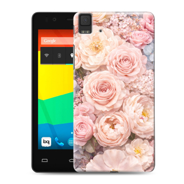 Силиконовый чехол на BQ Aquaris E4.5 с принтом женский