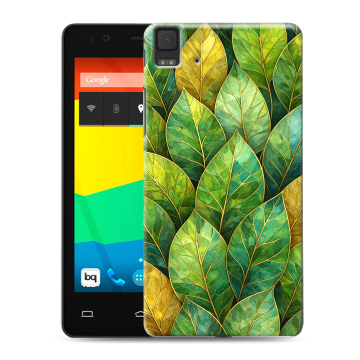 Силиконовый чехол на BQ Aquaris E4.5 с принтом женский