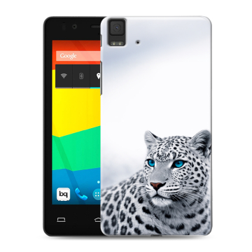 Силиконовый чехол на BQ Aquaris E4.5 с принтом женский