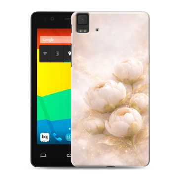 Силиконовый чехол на BQ Aquaris E4.5 с принтом женский