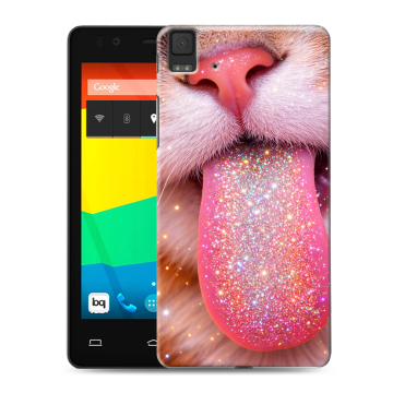 Силиконовый чехол на BQ Aquaris E4.5 с принтом для девочек