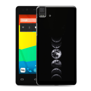 Силиконовый чехол на BQ Aquaris E4.5 с принтом женский