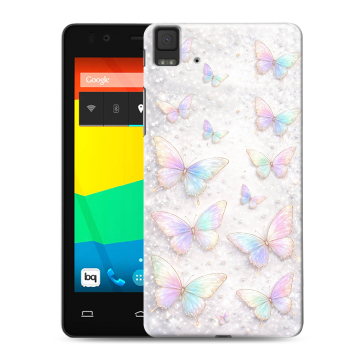 Силиконовый чехол на BQ Aquaris E4.5 с принтом женский