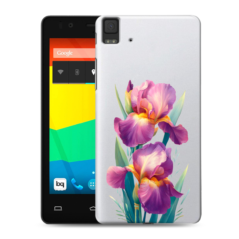 Силиконовый чехол на BQ Aquaris E4.5 с принтом Цветы орхидеи Силиконовый чехол на BQ Aquaris E4.5 с принтом Цветы орхидеи