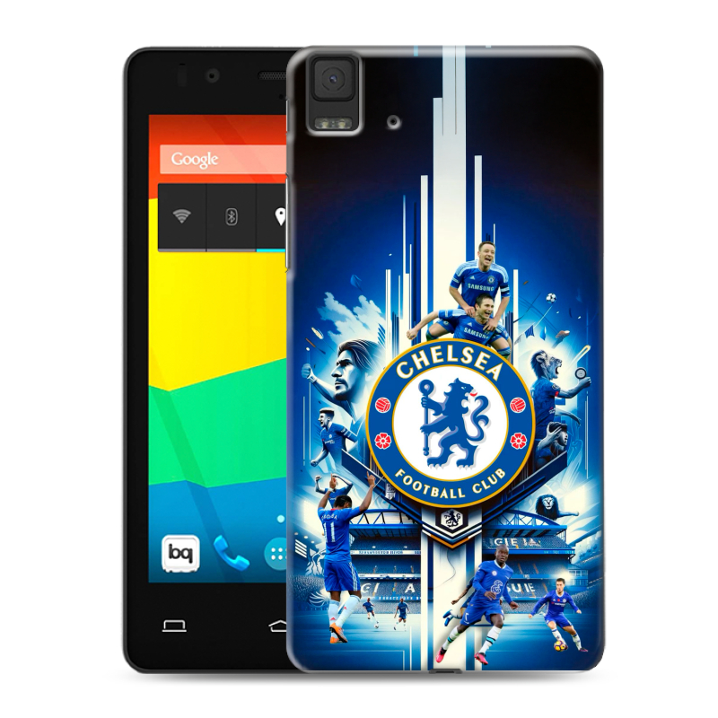 Силиконовый чехол на BQ Aquaris E4.5 с принтом Chelsea Челси Силиконовый чехол на BQ Aquaris E4.5 с принтом Chelsea Челси