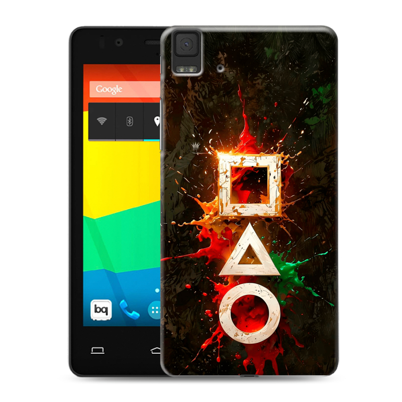 Силиконовый чехол на BQ Aquaris E4.5 с принтом Squid Game Игра кальмара Силиконовый чехол на BQ Aquaris E4.5 с принтом Squid Game Игра кальмара