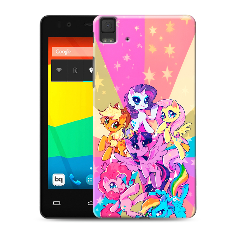 Силиконовый чехол на BQ Aquaris E4.5 с принтом My little pony Дружба чудо Силиконовый чехол на BQ Aquaris E4.5 с принтом My little pony Дружба чудо