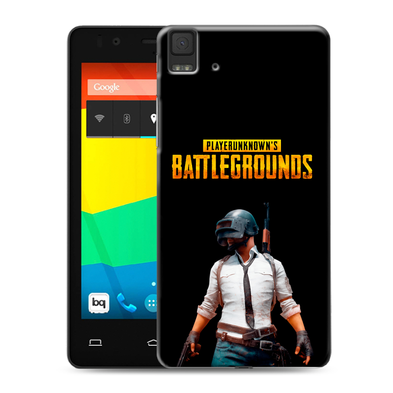 Силиконовый чехол на BQ Aquaris E4.5 с принтом PUGB ПАГБ Силиконовый чехол на BQ Aquaris E4.5 с принтом PUGB ПАГБ