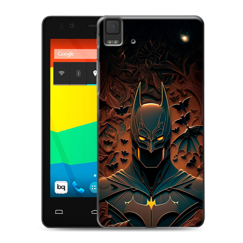 Силиконовый чехол на BQ Aquaris E4.5 с принтом Batman Бэтмен Силиконовый чехол на BQ Aquaris E4.5 с принтом Batman Бэтмен