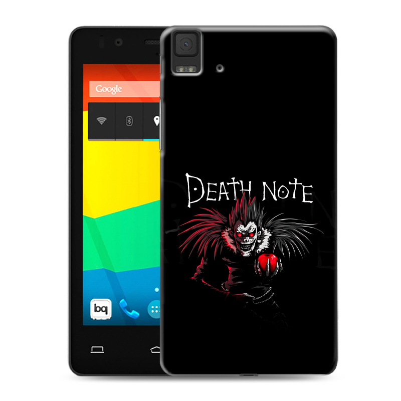 Силиконовый чехол на BQ Aquaris E4.5 с принтом Death note Тетрадь смерти Силиконовый чехол на BQ Aquaris E4.5 с принтом Death note Тетрадь смерти