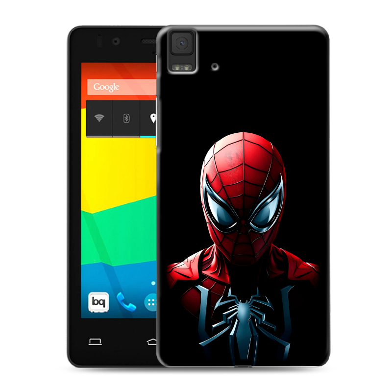 Силиконовый чехол на BQ Aquaris E4.5 с принтом Spiderman Человек паук Силиконовый чехол на BQ Aquaris E4.5 с принтом Spiderman Человек паук
