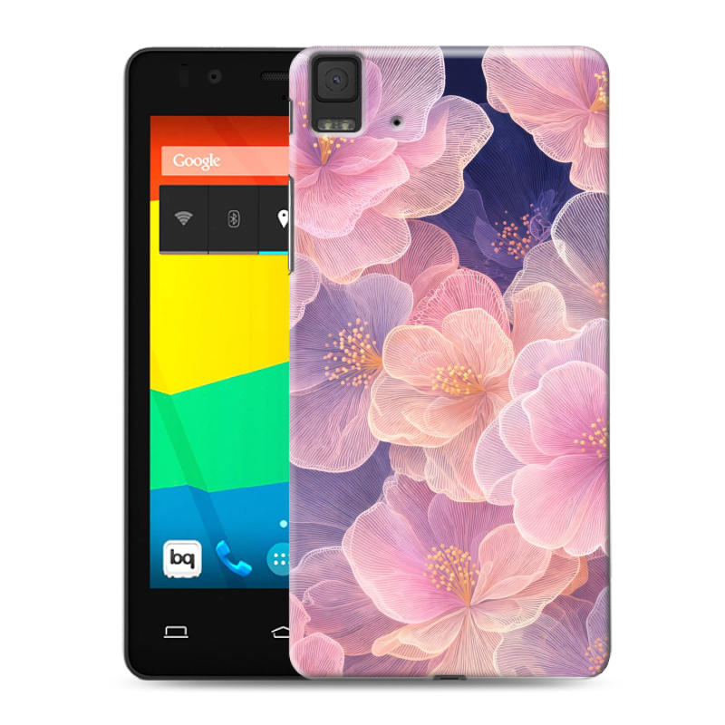 Силиконовый чехол на BQ Aquaris E4.5 с принтом женский Силиконовый чехол на BQ Aquaris E4.5 с принтом женский