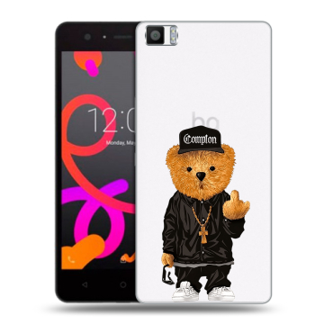 Силиконовый чехол на BQ Aquaris M5 с принтом Мишка Силиконовый чехол на BQ Aquaris M5 с принтом Мишка