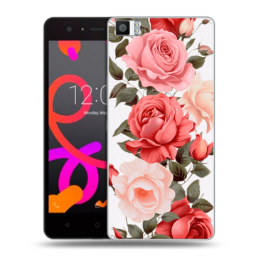 Силиконовый чехол на BQ Aquaris M5 с принтом Розы Силиконовый чехол на BQ Aquaris M5 с принтом Розы