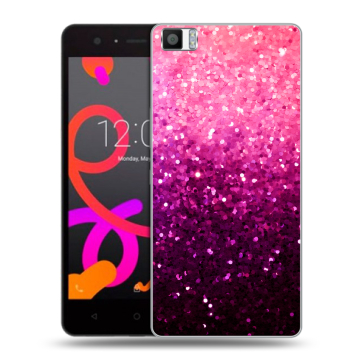 Силиконовый чехол на BQ Aquaris M5 с принтом Блестки Силиконовый чехол на BQ Aquaris M5 с принтом Блестки