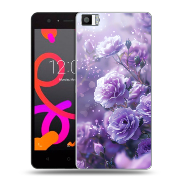 Силиконовый чехол на BQ Aquaris M5 с принтом Розы цветы Силиконовый чехол на BQ Aquaris M5 с принтом Розы цветы