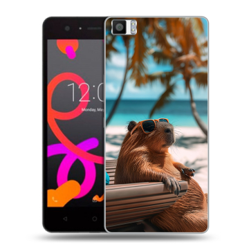 Силиконовый чехол на BQ Aquaris M5 с принтом Капибара Силиконовый чехол на BQ Aquaris M5 с принтом Капибара