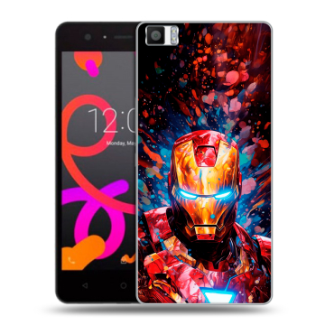 Силиконовый чехол на BQ Aquaris M5 с принтом Железный человек Ironman Силиконовый чехол на BQ Aquaris M5 с принтом Железный человек Ironman
