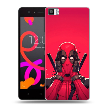 Силиконовый чехол на BQ Aquaris M5 с принтом Дедпул Deadpool Силиконовый чехол на BQ Aquaris M5 с принтом Дедпул Deadpool