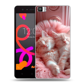 Силиконовый чехол на BQ Aquaris M5 с принтом котята котики Силиконовый чехол на BQ Aquaris M5 с принтом котята котики