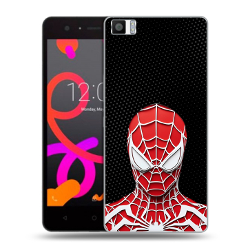 Силиконовый чехол на BQ Aquaris M5 с принтом человек паук spiderman Силиконовый чехол на BQ Aquaris M5 с принтом человек паук spiderman