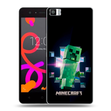 Силиконовый чехол на BQ Aquaris M5 с принтом Майнкрафт Minecraft Силиконовый чехол на BQ Aquaris M5 с принтом Майнкрафт Minecraft