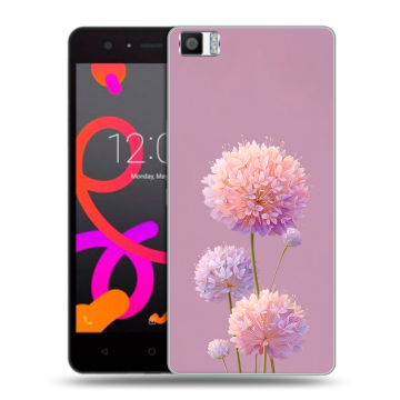 Силиконовый чехол на BQ Aquaris M5 с принтом Цветы