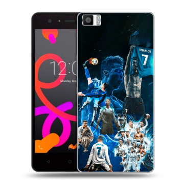 Силиконовый чехол на BQ Aquaris M5 с принтом Реал Роналдо Силиконовый чехол на BQ Aquaris M5 с принтом Реал Роналдо