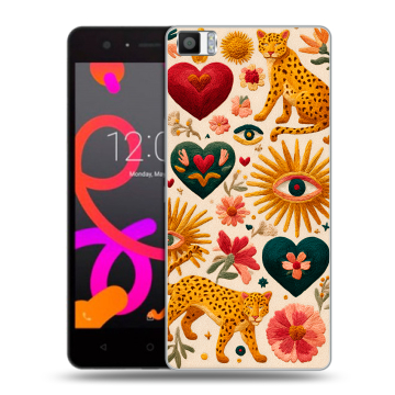 Силиконовый чехол на BQ Aquaris M5 с принтом Модный принт Силиконовый чехол на BQ Aquaris M5 с принтом Модный принт