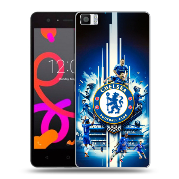 Силиконовый чехол на BQ Aquaris M5 с принтом Chelsea Челси