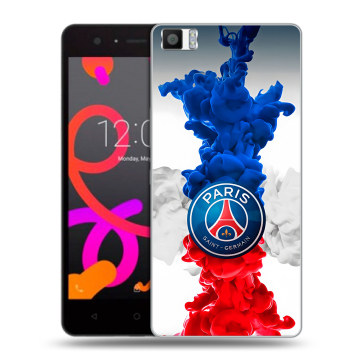 Силиконовый чехол на BQ Aquaris M5 с принтом PSG ПСЖ
