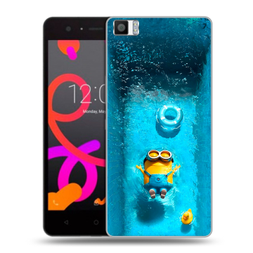 Силиконовый чехол на BQ Aquaris M5 с принтом Миньоны Силиконовый чехол на BQ Aquaris M5 с принтом Миньоны