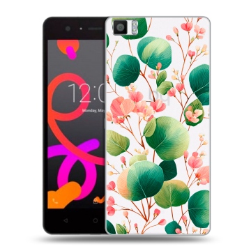 Силиконовый чехол на BQ Aquaris M5 с принтом женский