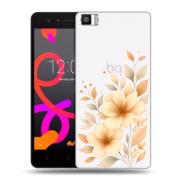 Силиконовый чехол на BQ Aquaris M5 с принтом для девушки