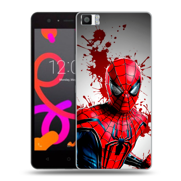 Силиконовый чехол на BQ Aquaris M5 с принтом Spiderman Человек паук Силиконовый чехол на BQ Aquaris M5 с принтом Spiderman Человек паук