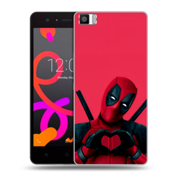 Силиконовый чехол на BQ Aquaris M5 с принтом Дедпул Deadpool Силиконовый чехол на BQ Aquaris M5 с принтом Дедпул Deadpool