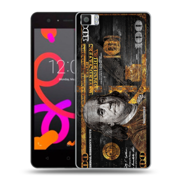 Силиконовый чехол на BQ Aquaris M5 с принтом Доллар деньги Силиконовый чехол на BQ Aquaris M5 с принтом Доллар деньги