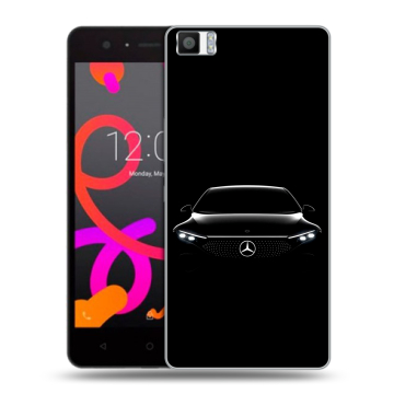 Силиконовый чехол на BQ Aquaris M5 с принтом Mercedes Мерседес