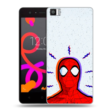 Силиконовый чехол на BQ Aquaris M5 с принтом Spiderman Человек паук