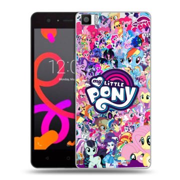 Силиконовый чехол на BQ Aquaris M5 с принтом My little pony Дружба чудо Силиконовый чехол на BQ Aquaris M5 с принтом My little pony Дружба чудо