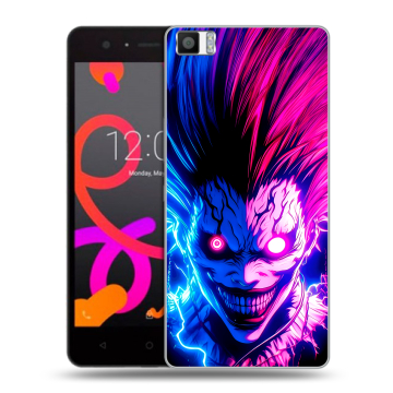 Силиконовый чехол на BQ Aquaris M5 с принтом Death note Тетрадь смерти