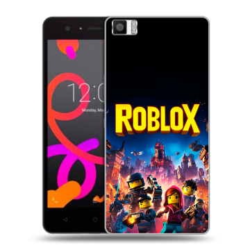 Силиконовый чехол на BQ Aquaris M5 с принтом Roblox Роблокс Силиконовый чехол на BQ Aquaris M5 с принтом Roblox Роблокс