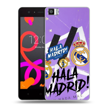 Силиконовый чехол на BQ Aquaris M5 с принтом Real Madrid Реал Мадрид Силиконовый чехол на BQ Aquaris M5 с принтом Real Madrid Реал Мадрид