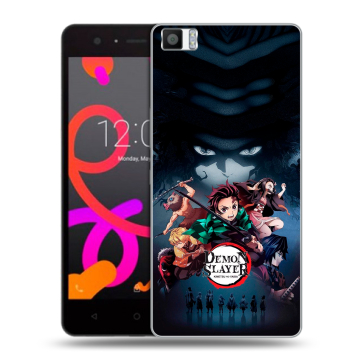 Силиконовый чехол на BQ Aquaris M5 с принтом Demon Slayer Клинок рассекающий демонов Силиконовый чехол на BQ Aquaris M5 с принтом Demon Slayer Клинок рассекающий демонов