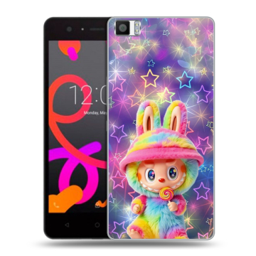 Силиконовый чехол на BQ Aquaris M5 с принтом Labubu Лабубу